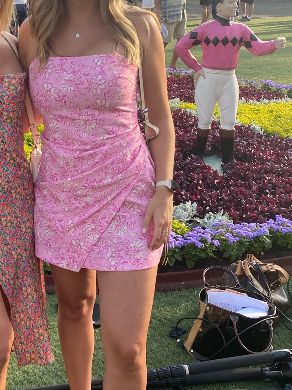 Zara Pink Floral Mini Dress
